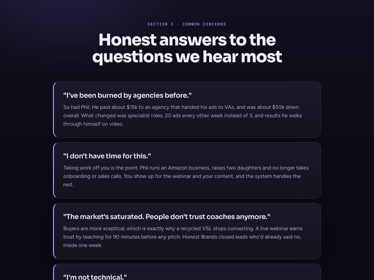 Honest answers preview